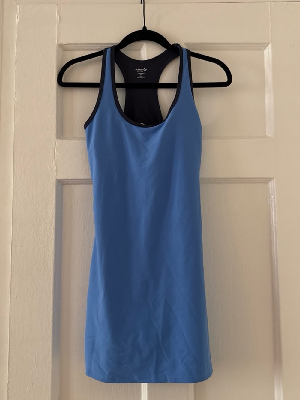 Old Navy Blue Racerback Tank with Black Trim